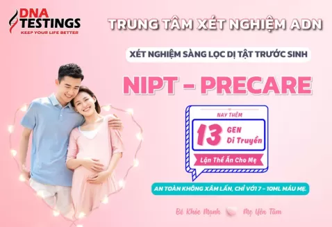 NIPT - PRECARE PLUS 112 + BLM 13 (Ưu đãi giảm 10% khi đăng ký trực tuyến)